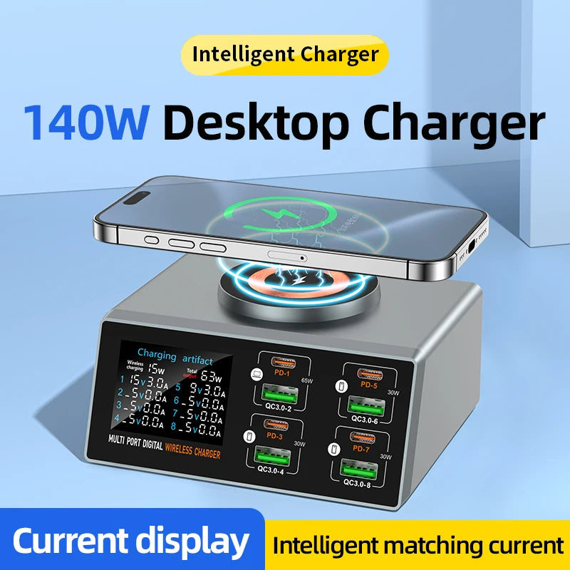 140W Multi-Function Wireless Charger